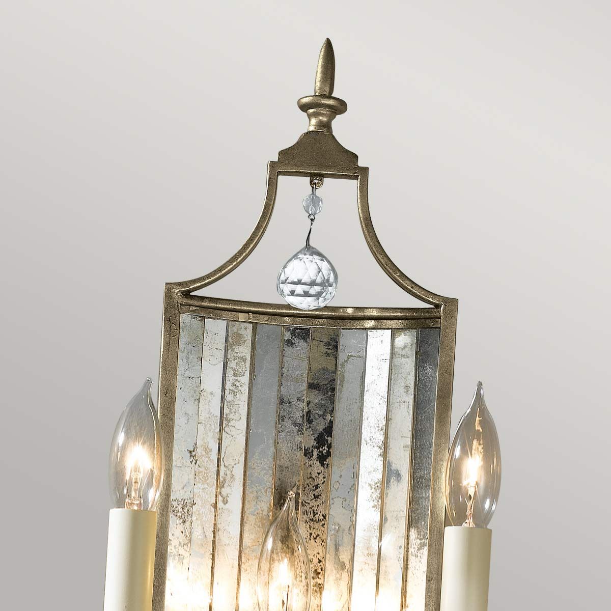Gianna 3 Light Wall Light Gilded Silver - FE-GIANNA3W
