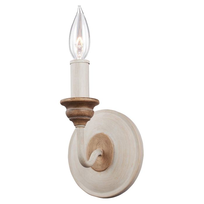 Hartsville 1 Light Wall Light Chalk Washed & Beachwood - FE-HARTSVILLE1