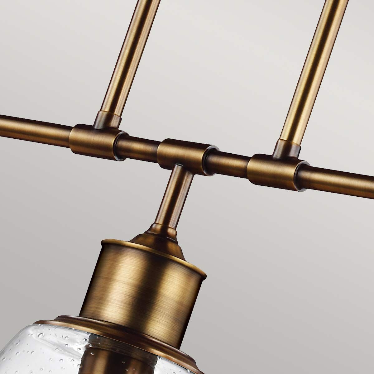 Hobson 3 Light Island Pendant Aged Brass - FE-HOBSON-3P-AB