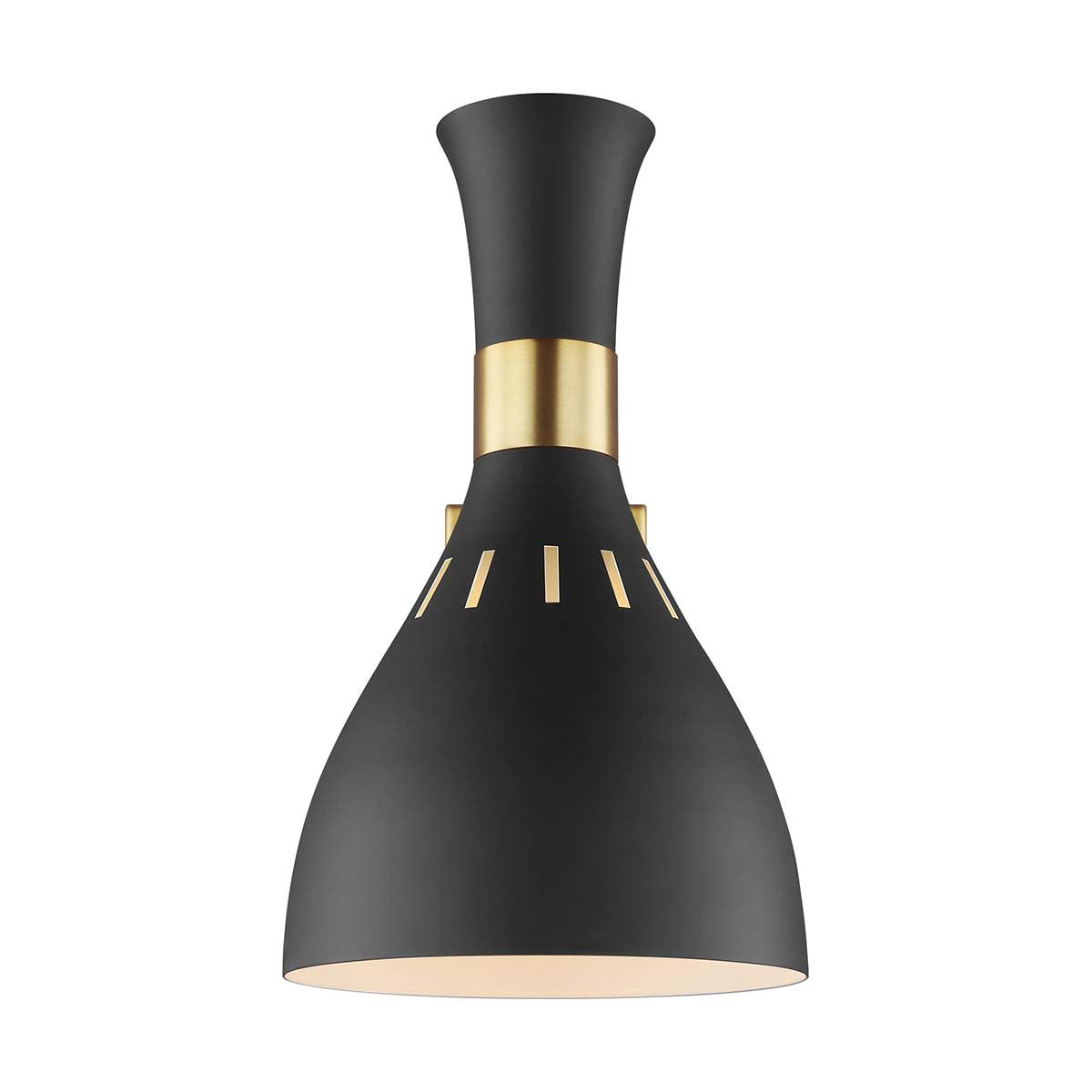Joan 1 Light Wall Light Midnight Black & Burnished Brass - FE-JOAN1-MB