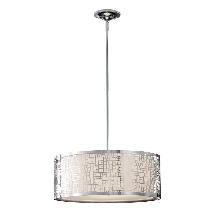 Joplin 3 Light Large Pendant Chrome - FE-JOPLIN-3P