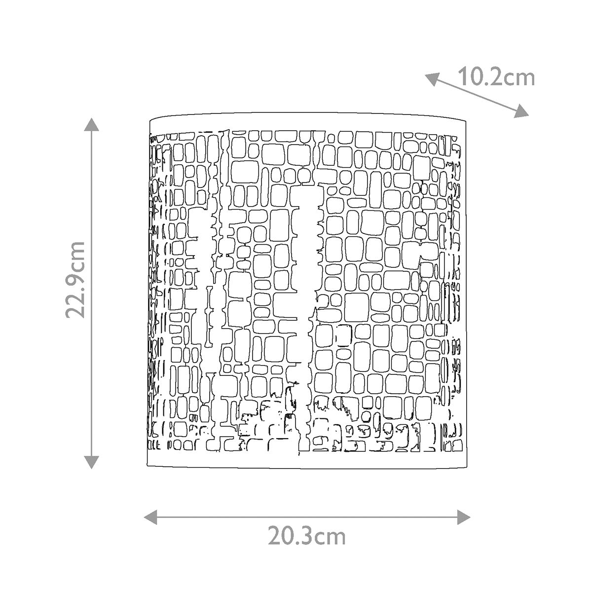 Joplin 1 Light Wall Light Chrome - FE-JOPLIN1