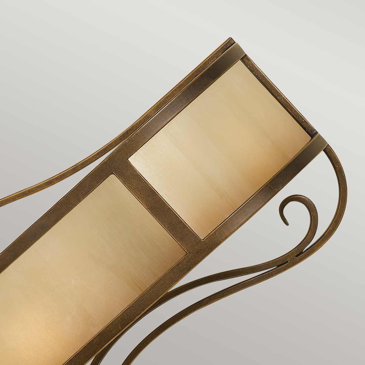 Justine 2 Light Wall Light Horizontal Astral Bronze - FE-JUSTINE2-A
