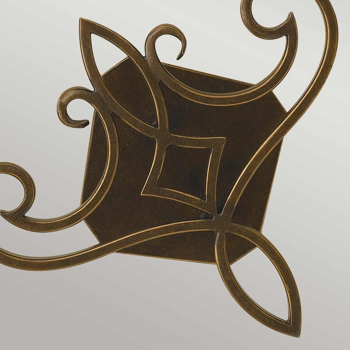 Justine 2 Light Wall Light Vertical Astral Bronze - FE-JUSTINE2-B