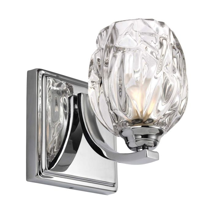 Kali Steel Vanity Light Polished Chrome - FE-KALLI1-BATH