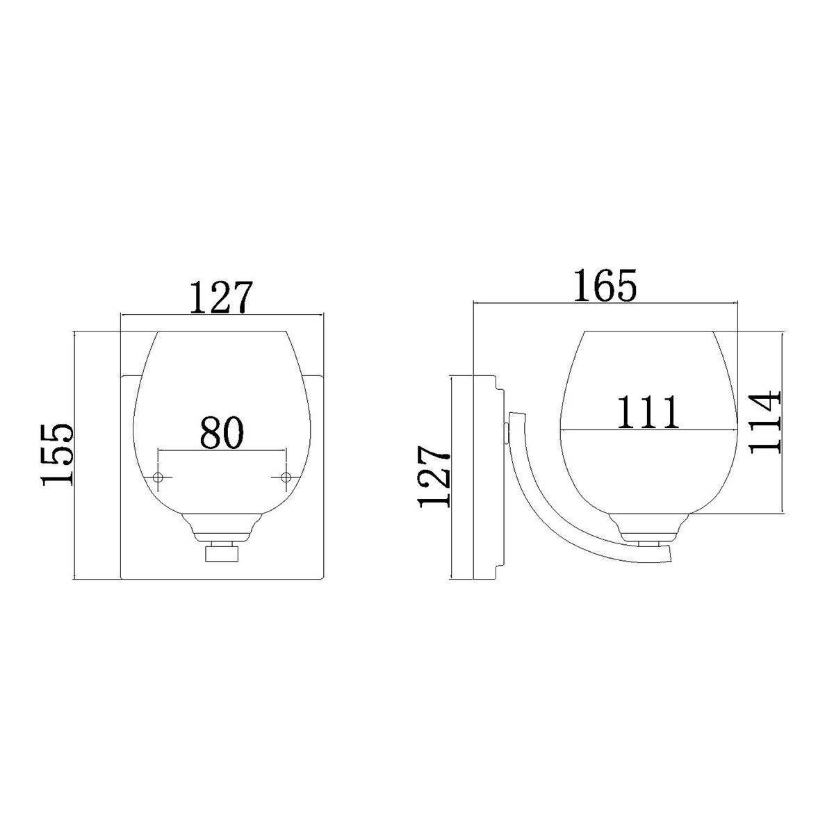 Kali Steel Vanity Light Polished Chrome - FE-KALLI1-BATH