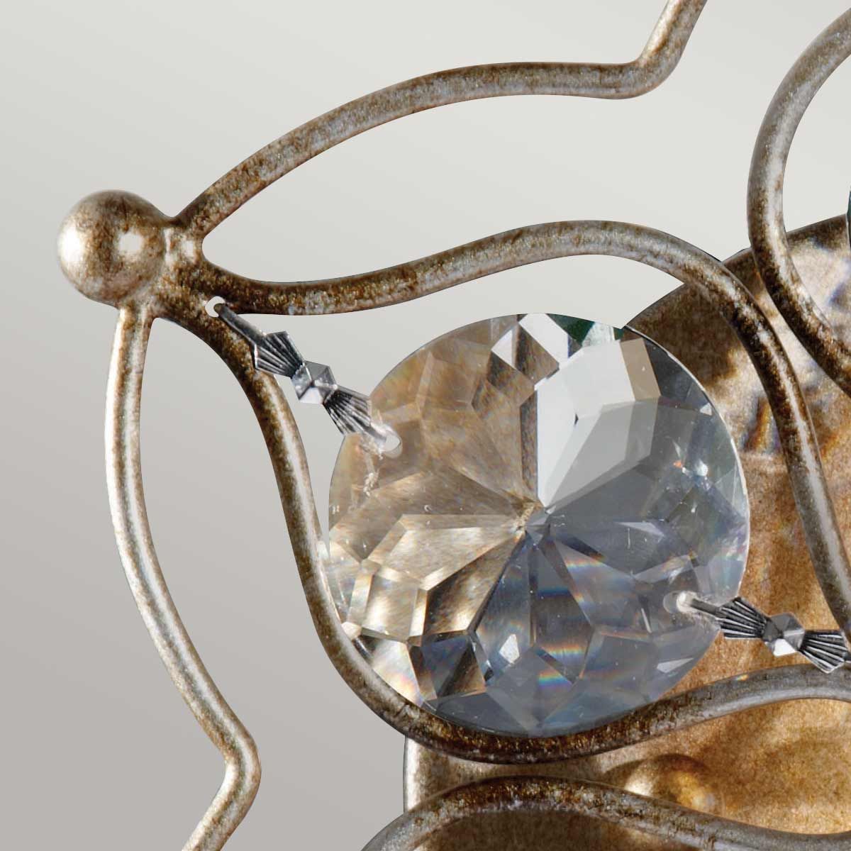 Leila Wall Light Burnished Silver - FE-LEILA1