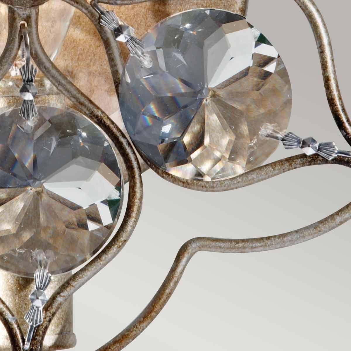 Leila Wall Light Burnished Silver - FE-LEILA1