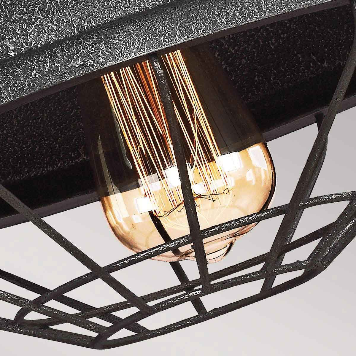 Lennex 1 Light Wall Light Slated Grey Metal - FE-LENNEX1