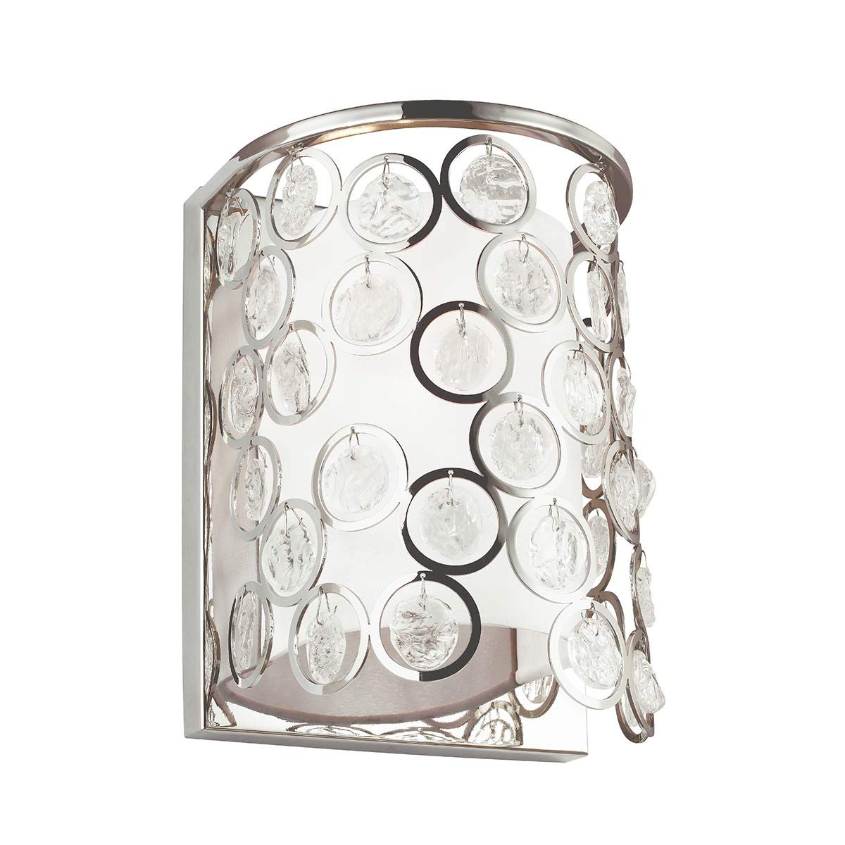 Lexi 1 Light Wall Light Polished Nickel - FE-LEXI1