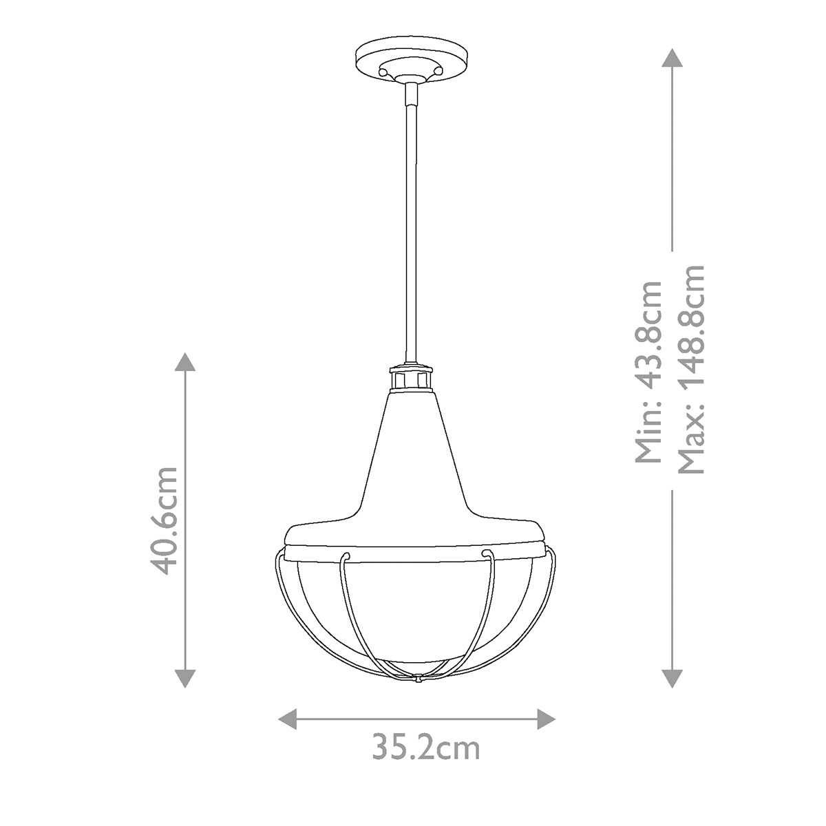 Livingston 1 Light Pendant Polished Nickel - FE-LIVINGSTON-P-M