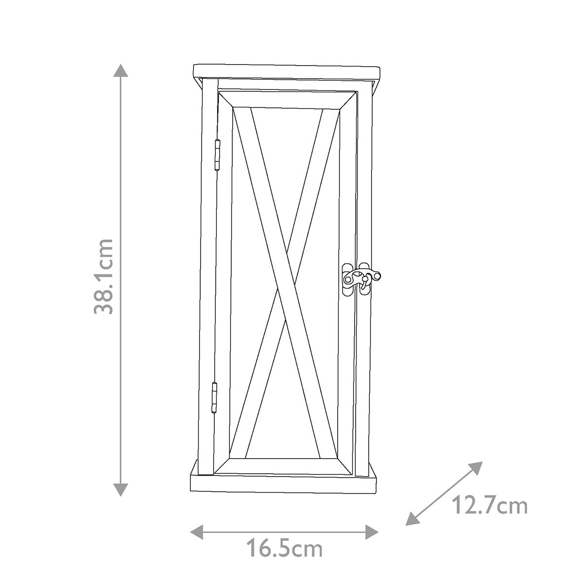Lumiere Rectangle Wall Light Natural Oak - FE-LUMIERE-S1OAK