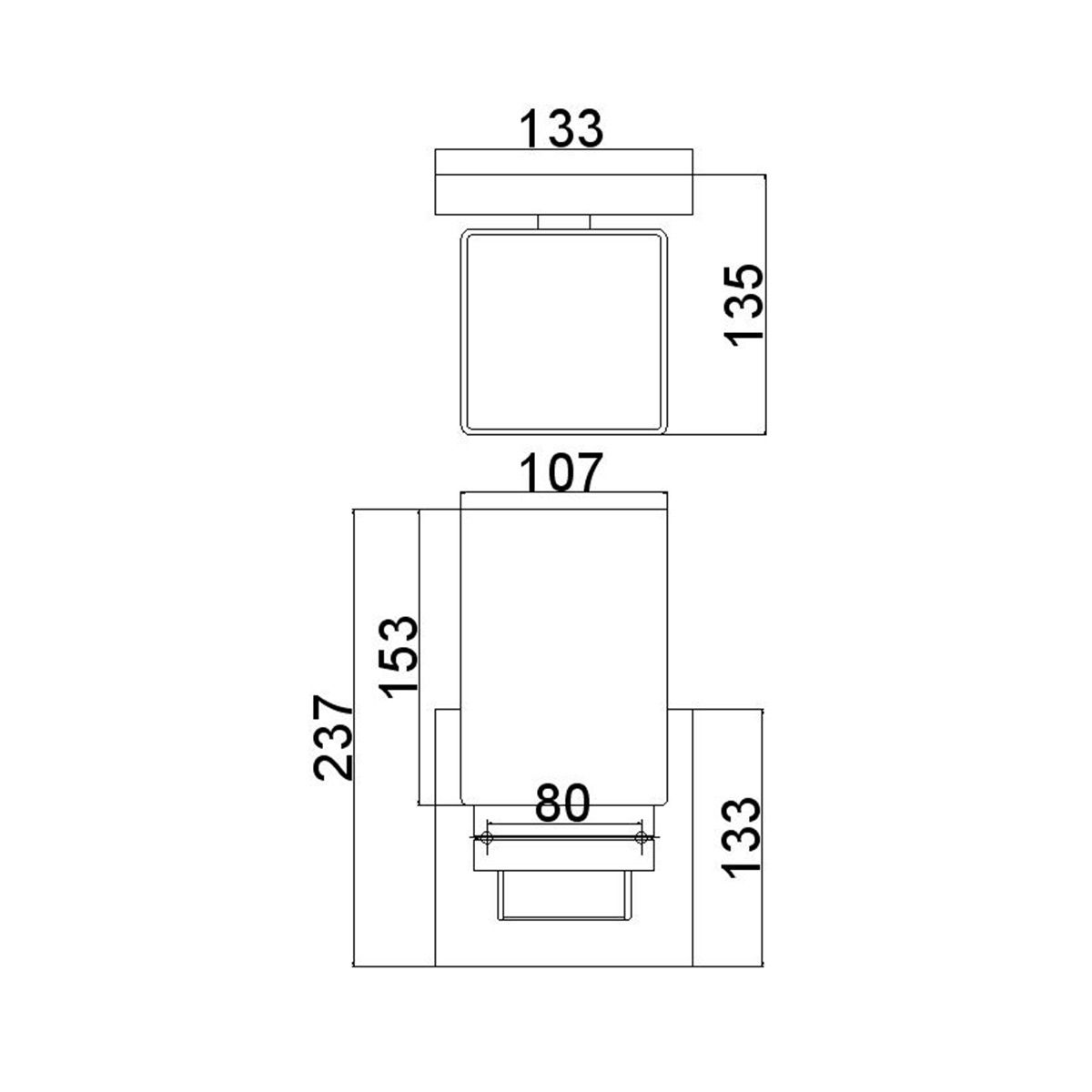 Maddison Vanity Light Satin Nickel - FE-MADDISON1BATH