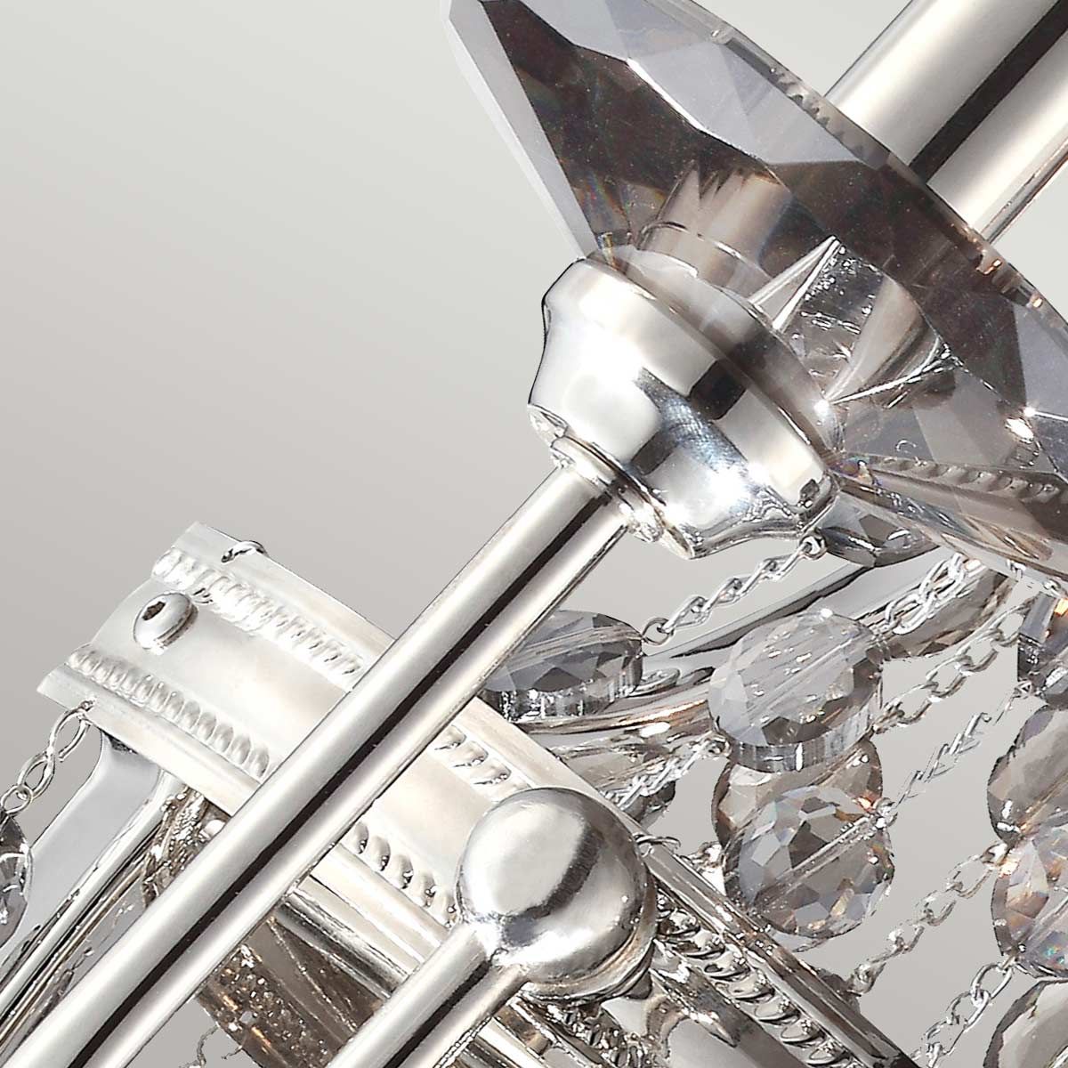 Malia 2 Light Wall Light Polished Nickel - FE-MALIA2