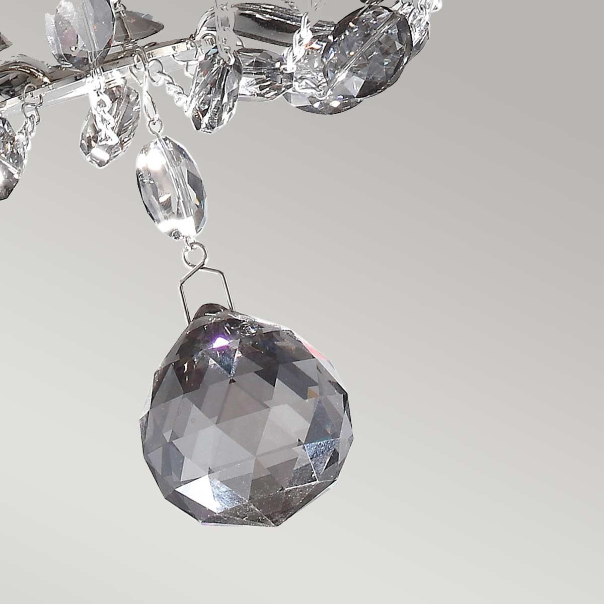 Malia 2 Light Wall Light Polished Nickel - FE-MALIA2