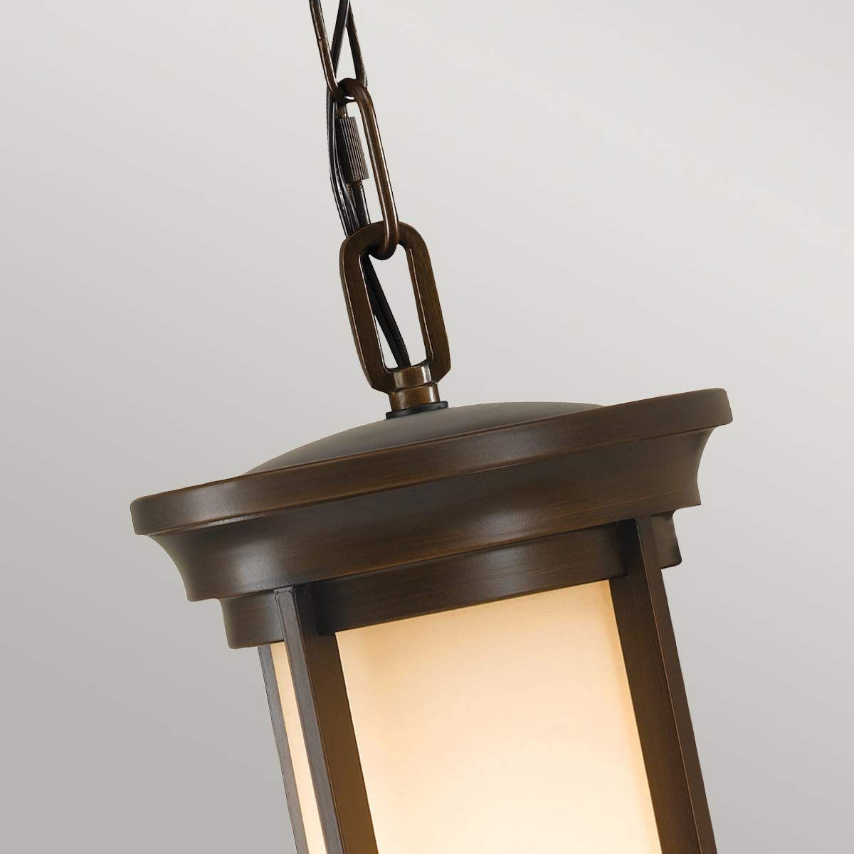 Merrill Small Chain Lantern Heritage Bronze - FE-MERRILL8-S