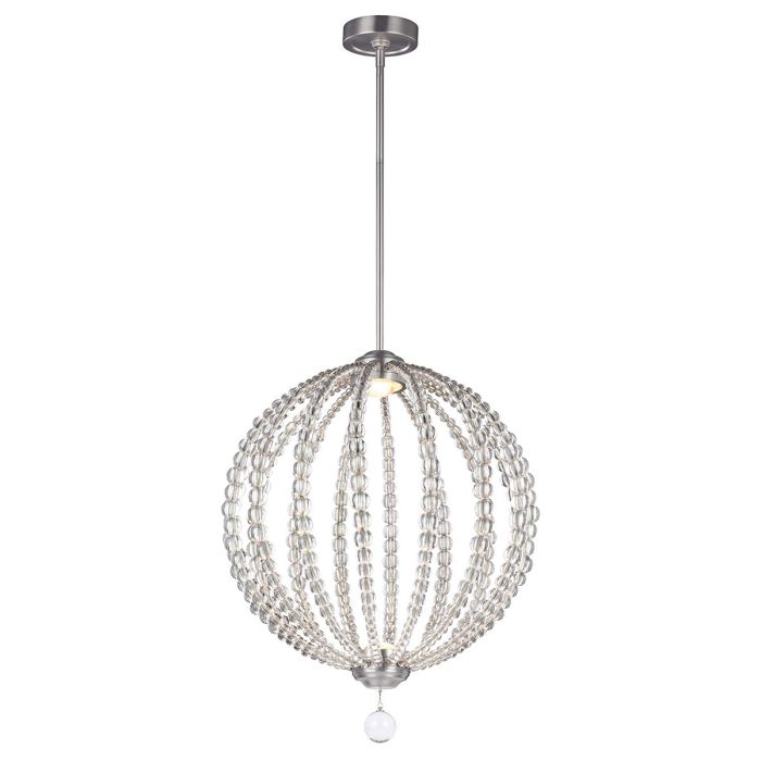 Oberlin Medium LED Pendant Satin Nickel - FE-OBERLIN-P-M