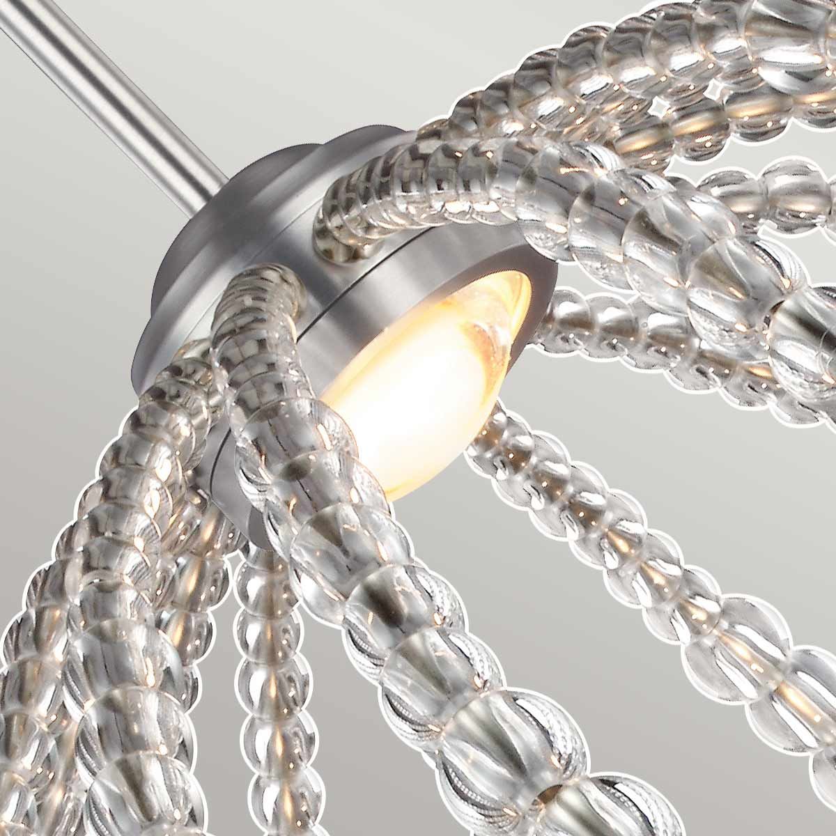 Oberlin Medium LED Pendant Satin Nickel - FE-OBERLIN-P-M