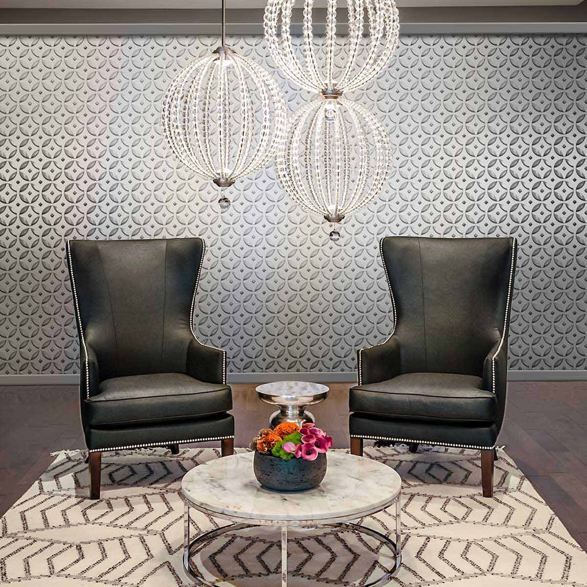 Oberlin Medium LED Pendant Satin Nickel - FE-OBERLIN-P-M