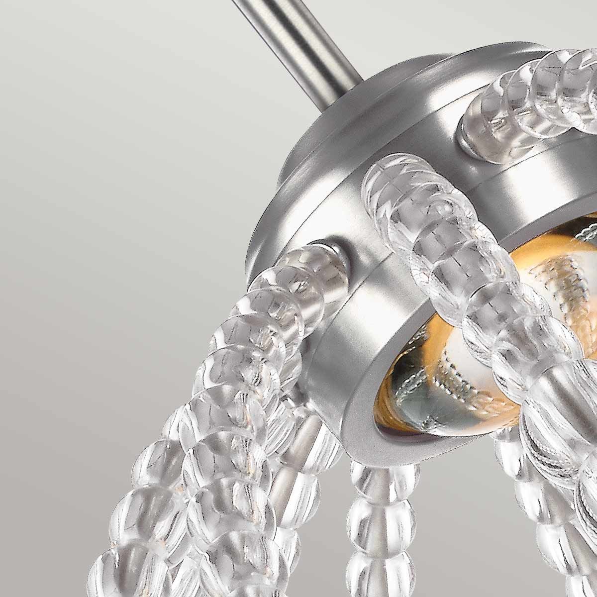 Oberlin Small LED Pendant Satin Nickel - FE-OBERLIN-P-S