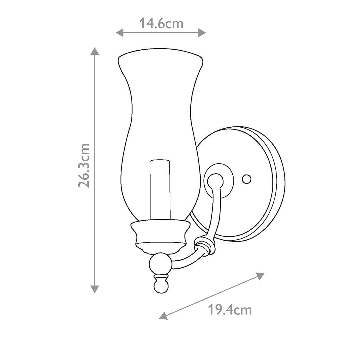 Pickering Lane 1 Light Wall Light Heritage Bronze - FE-PICKERING-LANE1