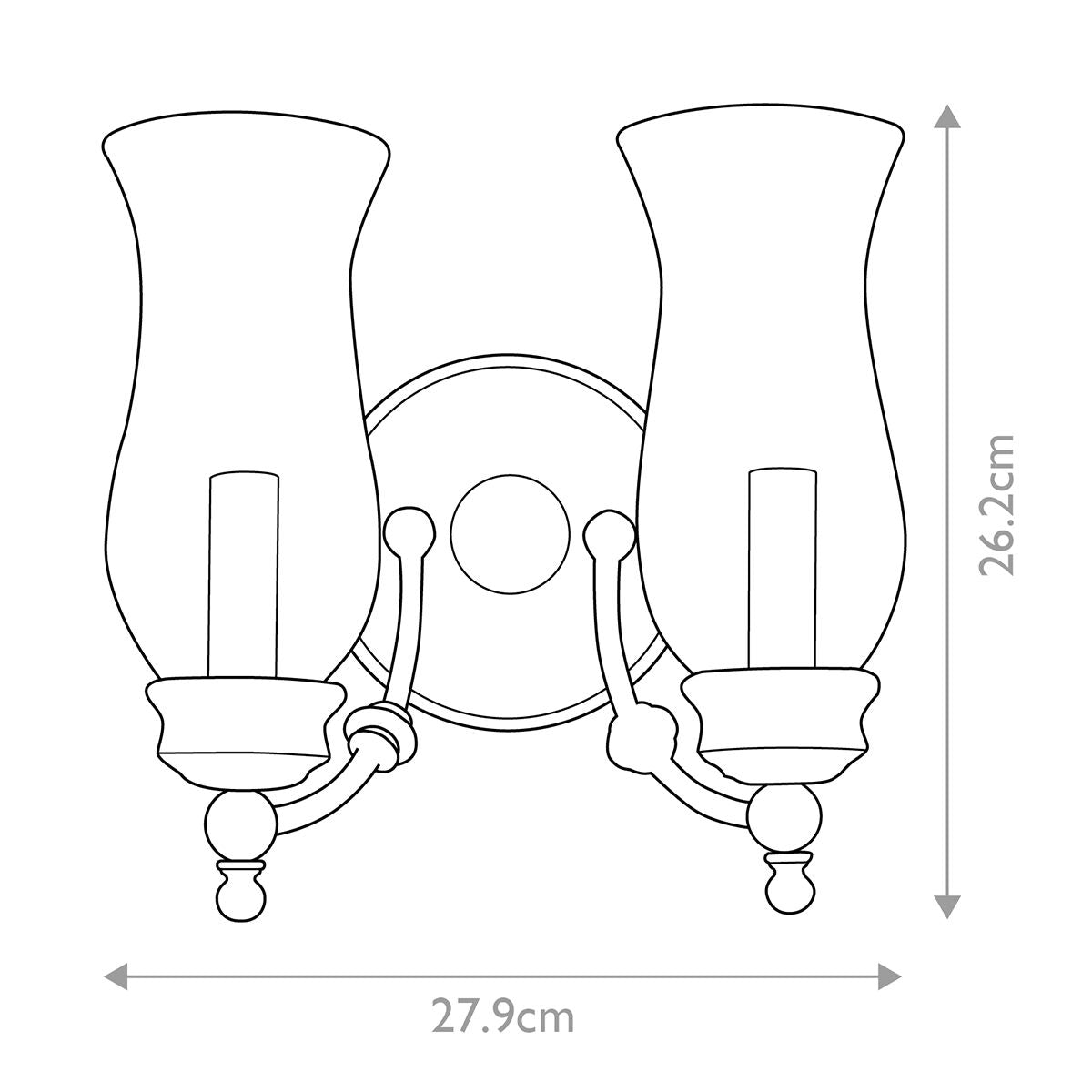 Pickering Lane 2 Light Wall Light Heritage Bronze - FE-PICKERING-LANE2