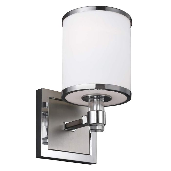 Prospect Park 1 Light Wall Light Satin Nickel & Chrome - FE-PROSPECT-PARK1