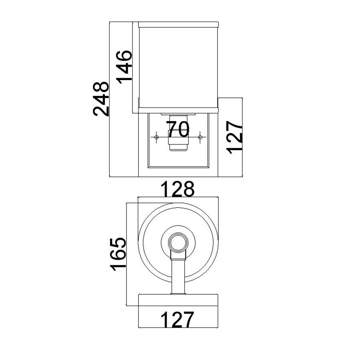 Prospect Park 1 Light Wall Light Satin Nickel & Chrome - FE-PROSPECT-PARK1