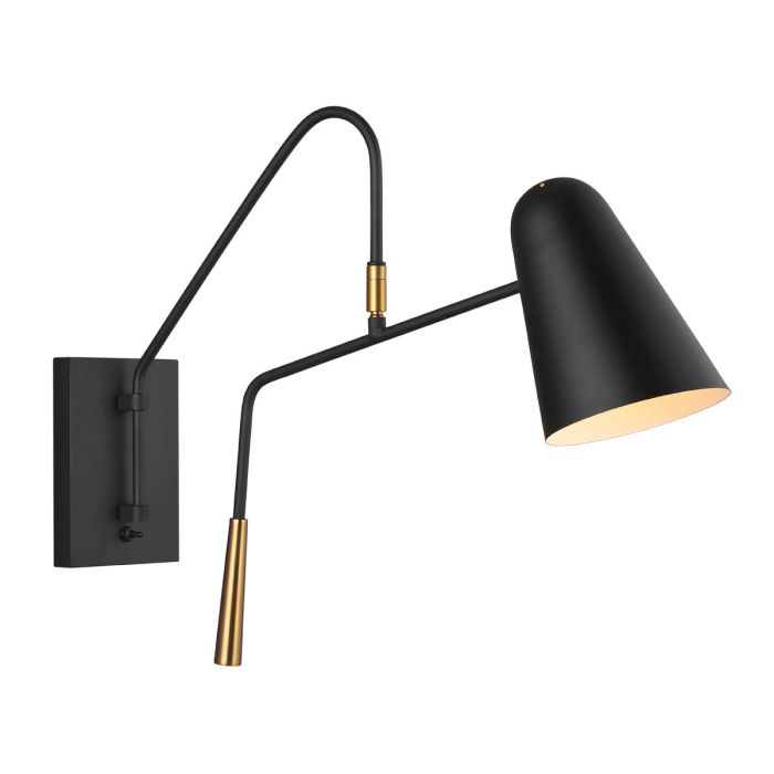 Simon 1 Light Wall Light Midnight Black - FE-SIMON1