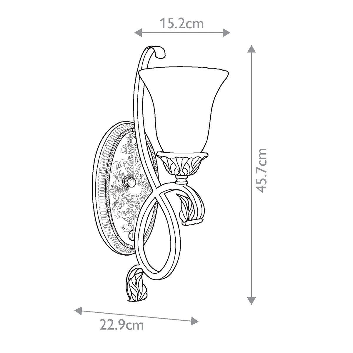 Sonoma Valley 1 Light Wall Light Aged Tortoise Shell - FE-SONOMAVALLEY1