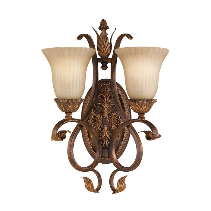 Sonoma Valley 2 Light Wall Light Aged Tortoise Shell - FE-SONOMAVALLEY2