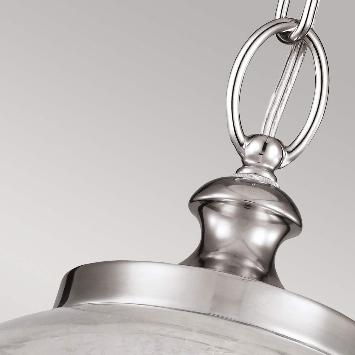 Tabby 1 Light Pendant Brushed Steel - FE-TABBY-P-M