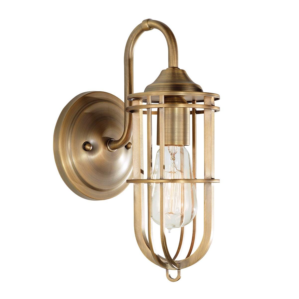 Urban Renewal 1 Light Wall Light Dark Antique Brass - FE-URBANRWL-WB1