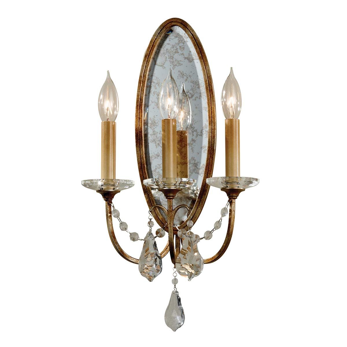 Valentina 3 Light Wall Light Oxidized Bronze - FE-VALENTINA-W3