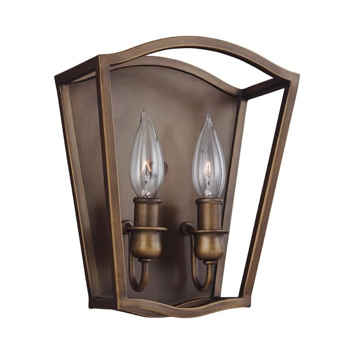Yarmouth 2 Light Wall Light Painted Aged Brass - FE-YARMOUTH-2W