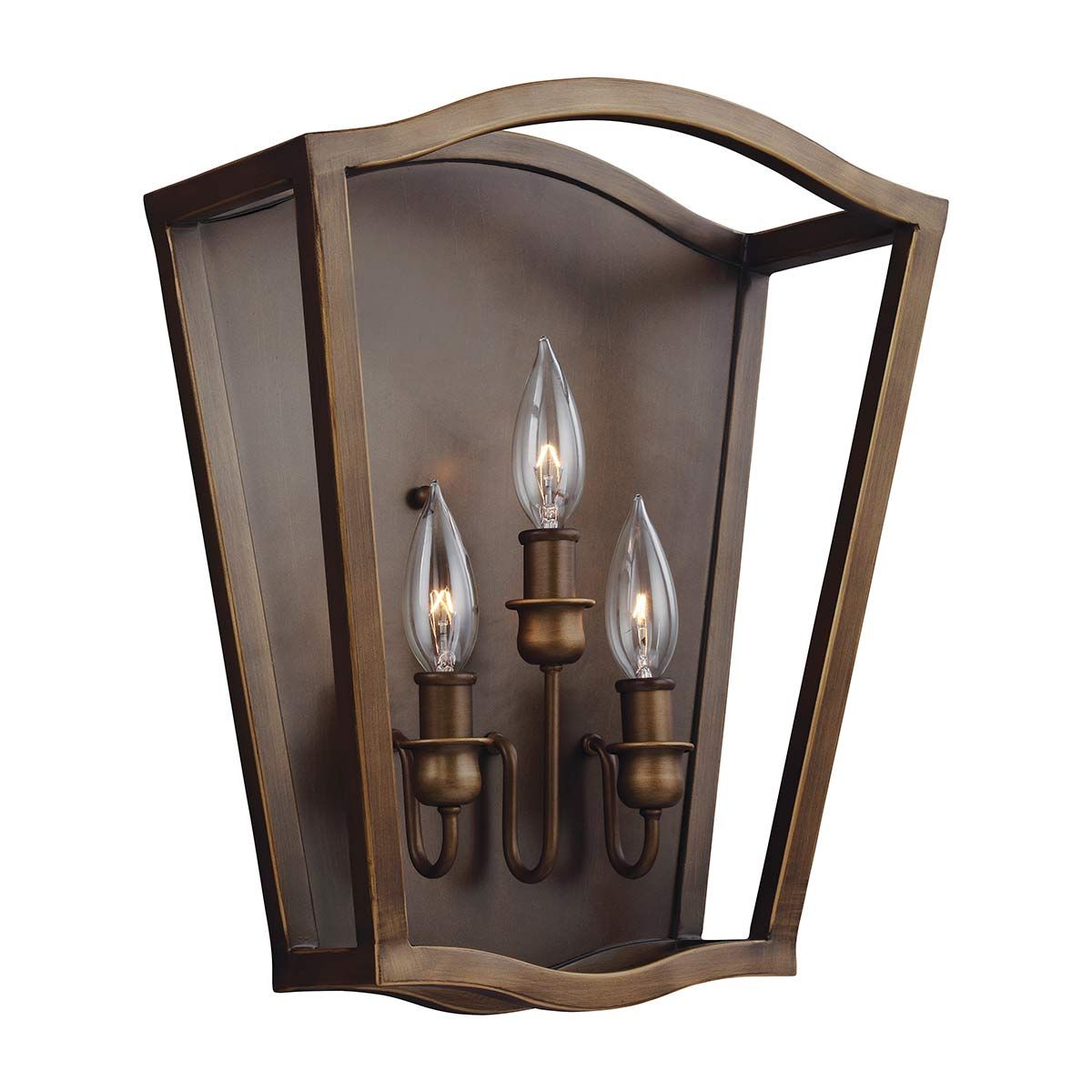 Yarmouth 3 Light Wall Light Painted Aged Brass - FE-YARMOUTH-3W