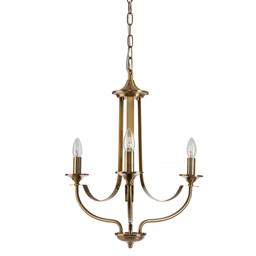 Buy Chandeliers Australia Fiorentino Lighting - HOODSHIRE 3 Light Chandelier Bronze