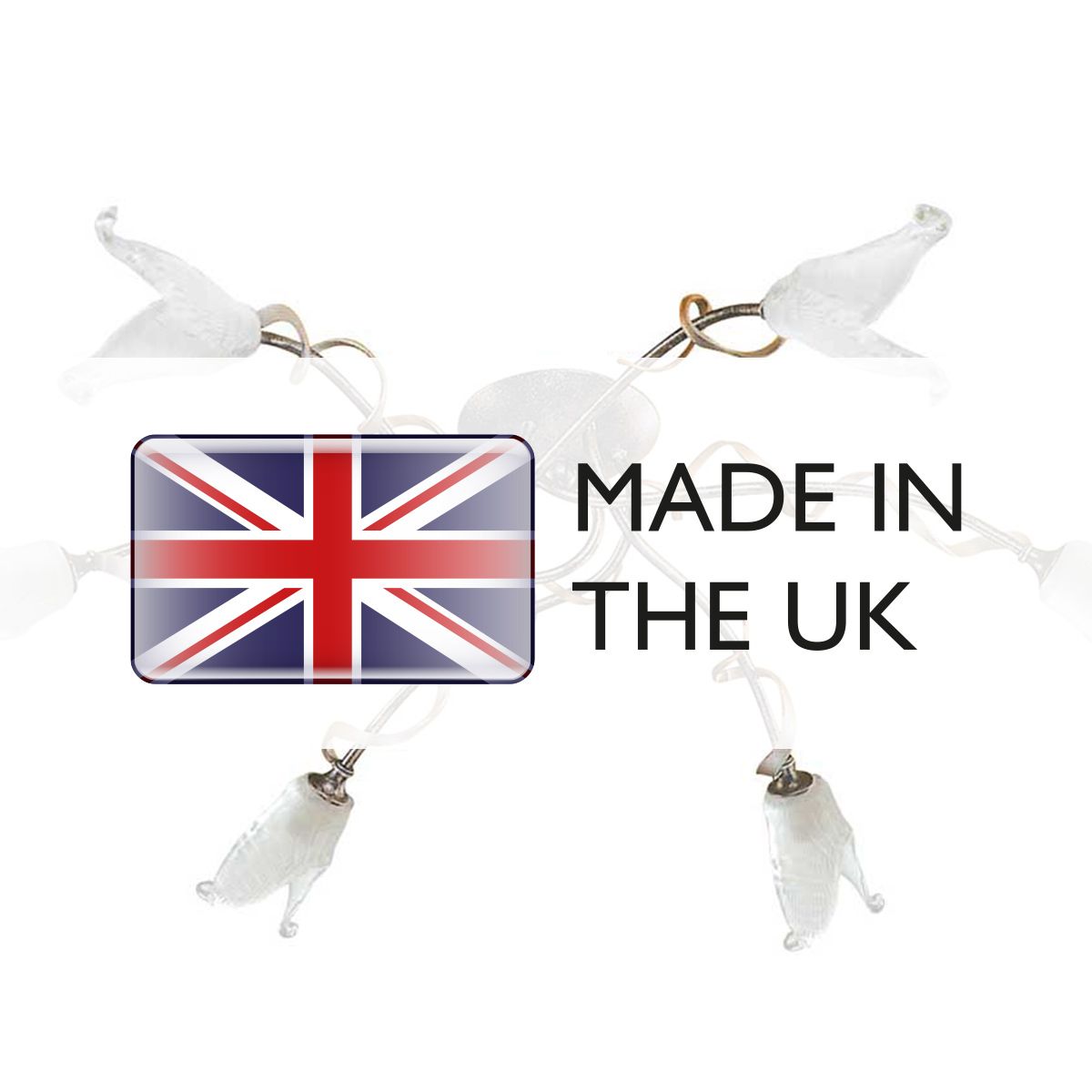 Fly 6 Light Semi Flush Mount Light Black & Silver & Gold - FLY6-SF-BRZ-ANT