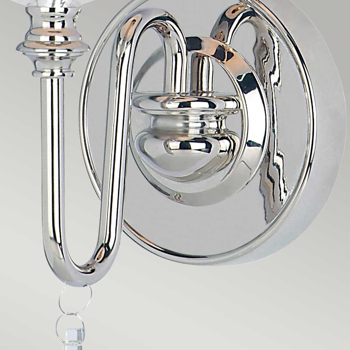 Finsbury Park 1 Light Wall Light Polished Nickel - FP1-POL-NICKEL