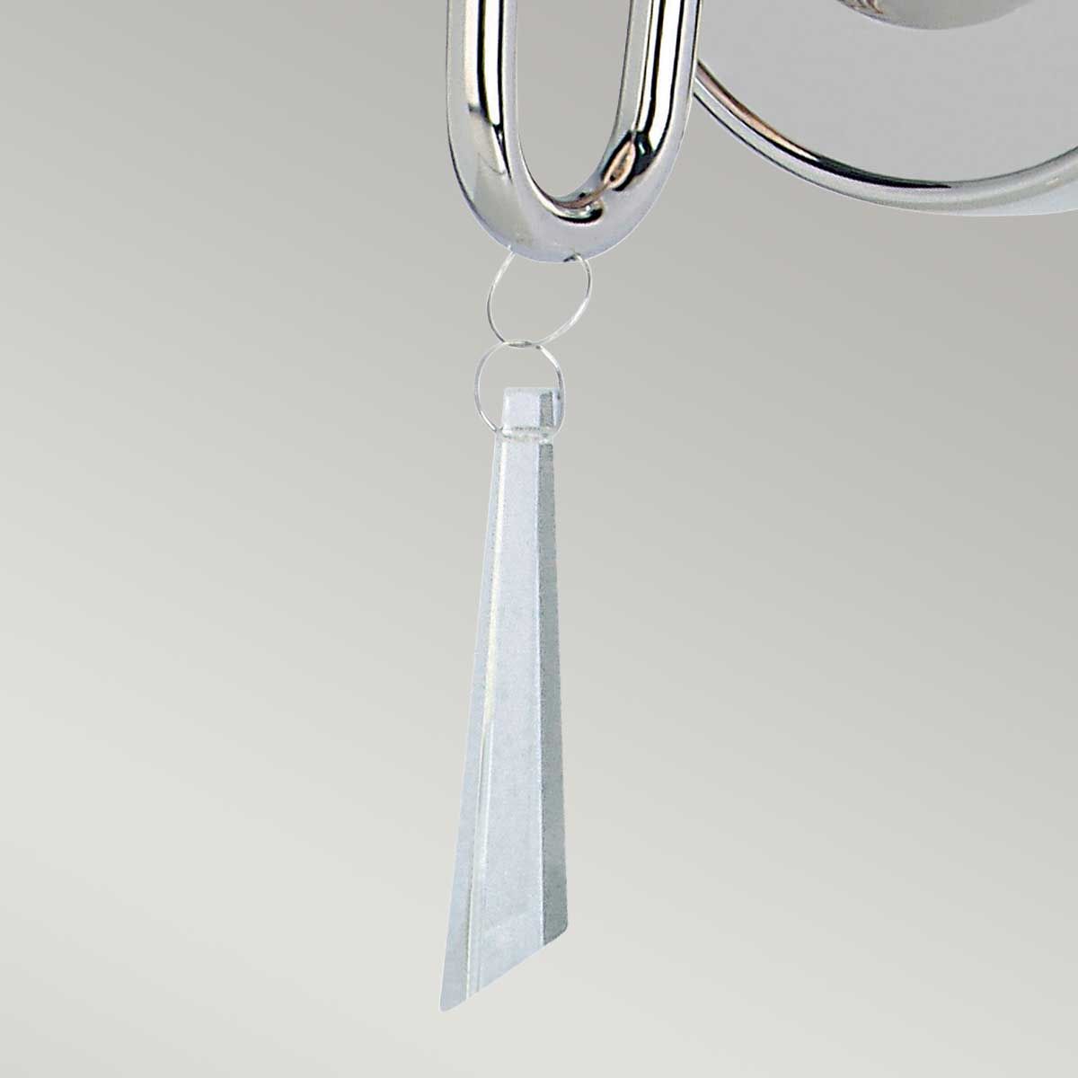 Finsbury Park 1 Light Wall Light Polished Nickel - FP1-POL-NICKEL