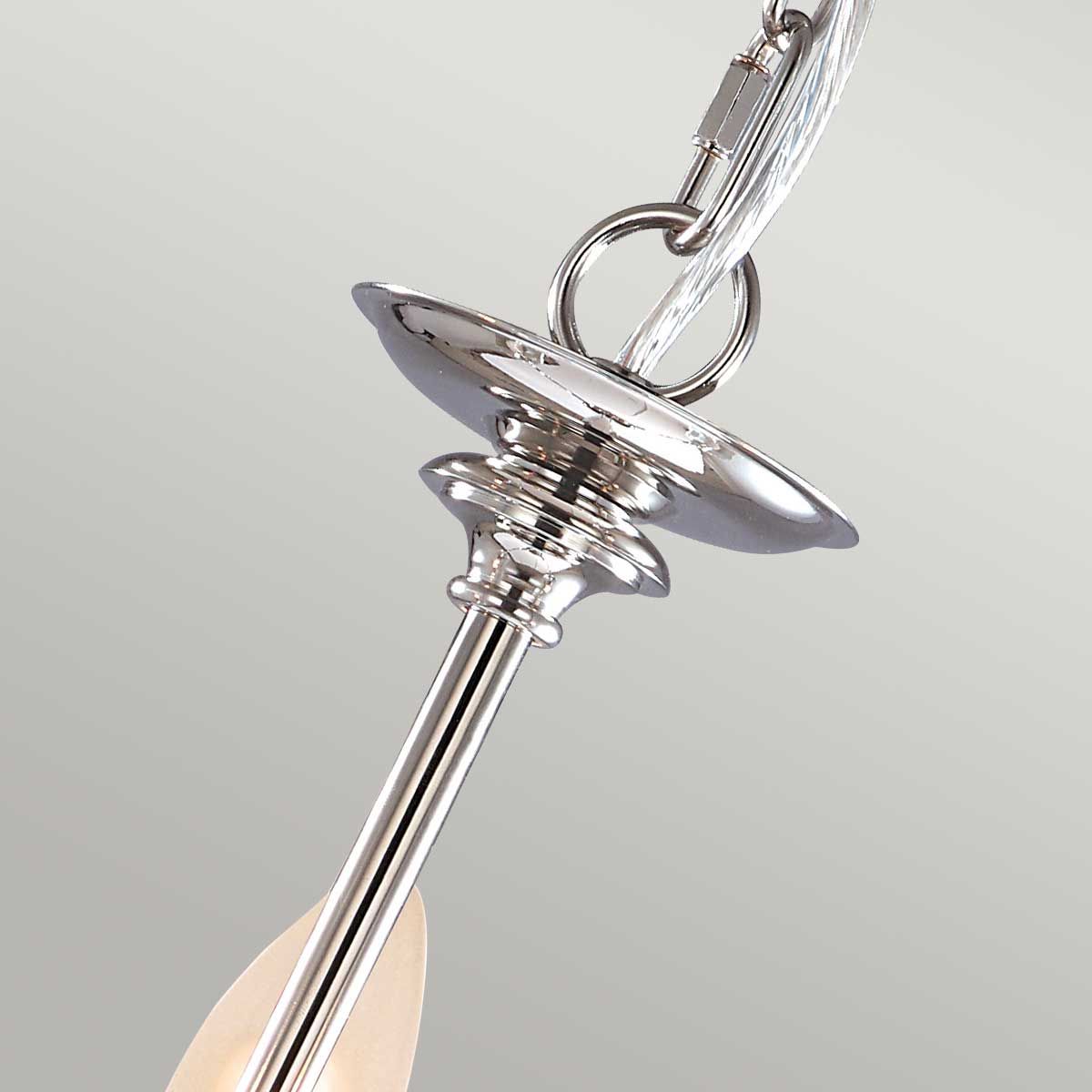 Finsbury Park 3 Light Chandelier Polished Nickel - FP3-POL-NICKEL