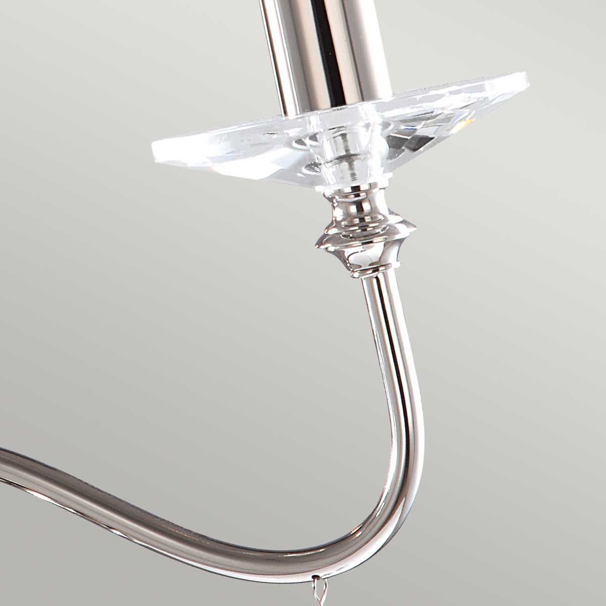 Finsbury Park 3 Light Chandelier Polished Nickel - FP3-POL-NICKEL