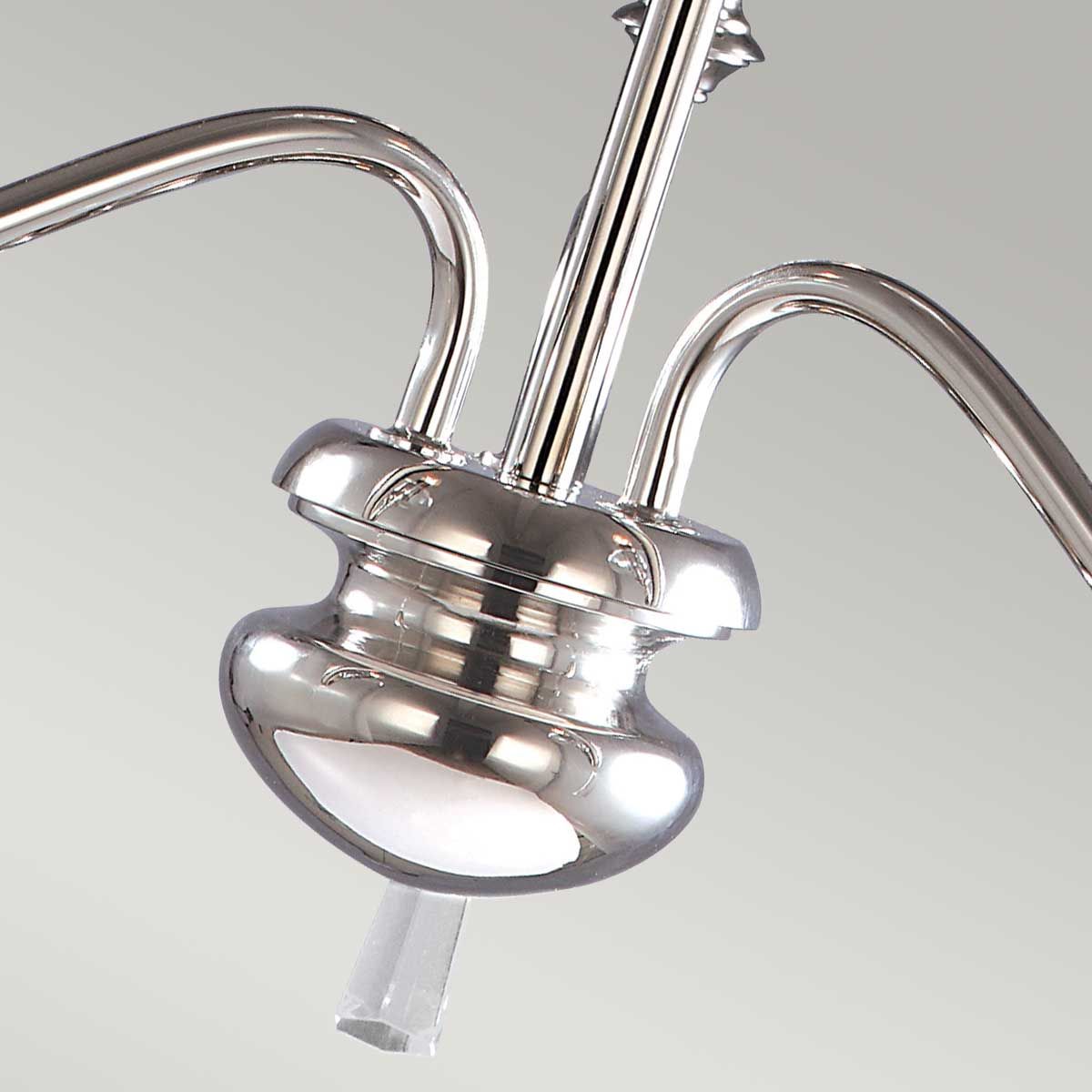 Finsbury Park 3 Light Chandelier Polished Nickel - FP3-POL-NICKEL