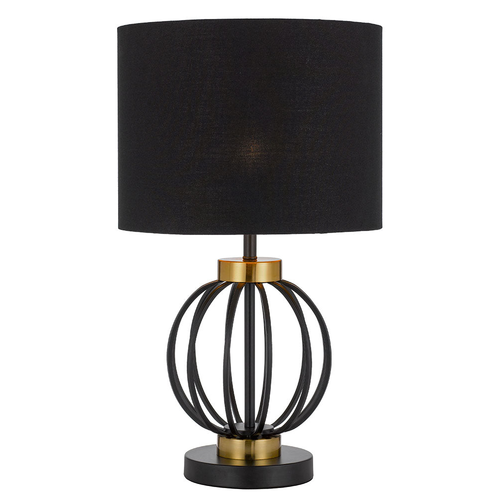 Buy Table Lamps Australia Grada 1 Light Table Lamp Antique Gold & Black - GRADA TL-BKAG