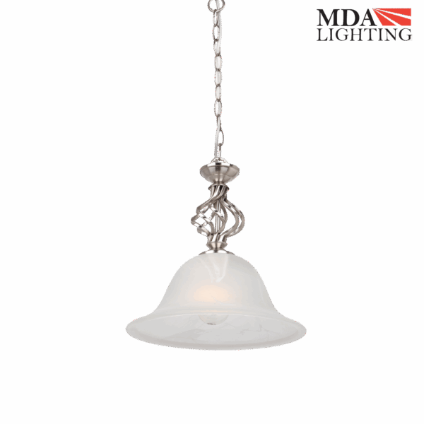 Geneva Small Pendant Light Satin Nickel - MDAGEN1SN
