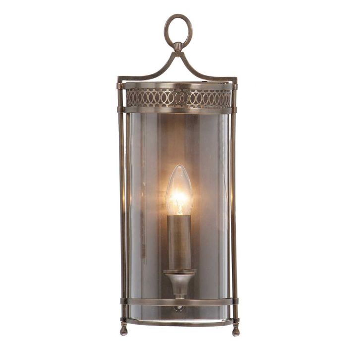 Guildhall 1 lt Wall Light Dark Bronze - GH-WB-DB