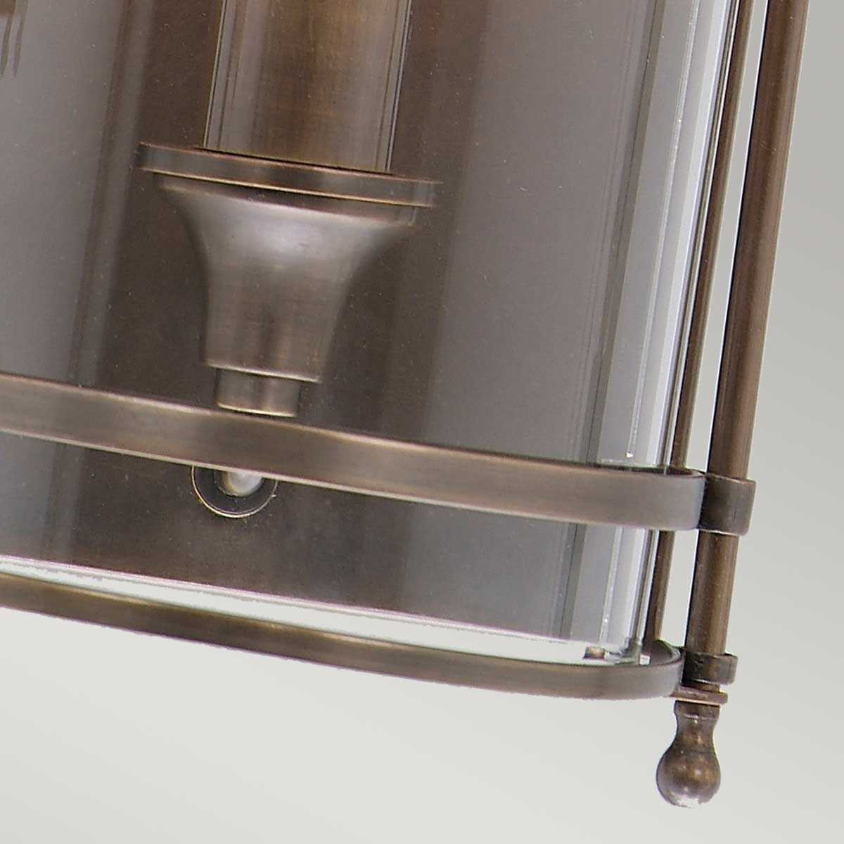 Guildhall 1 lt Wall Light Dark Bronze - GH-WB-DB