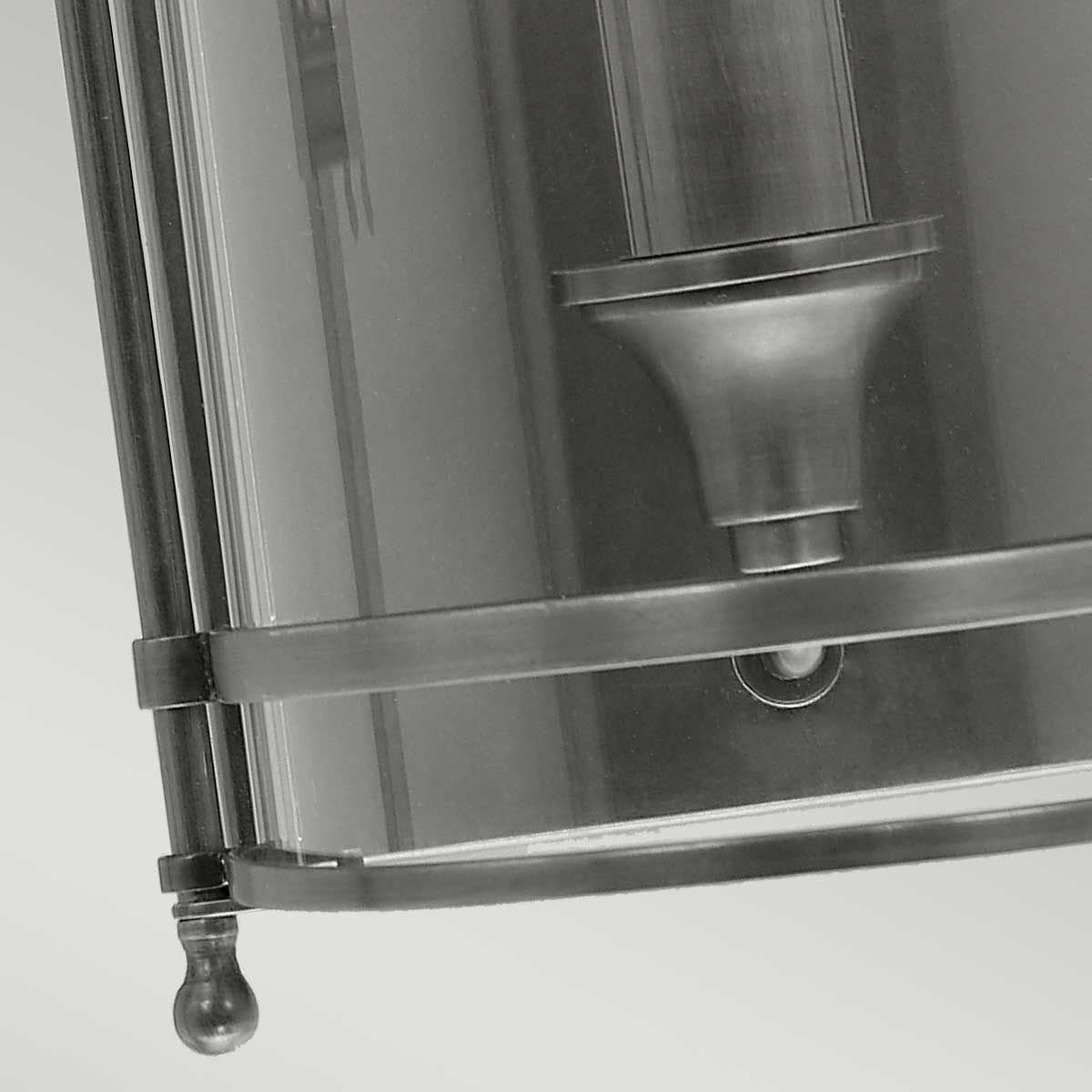 Guildhall 1 lt Wall Light Polished Nickel - GH-WB-PN