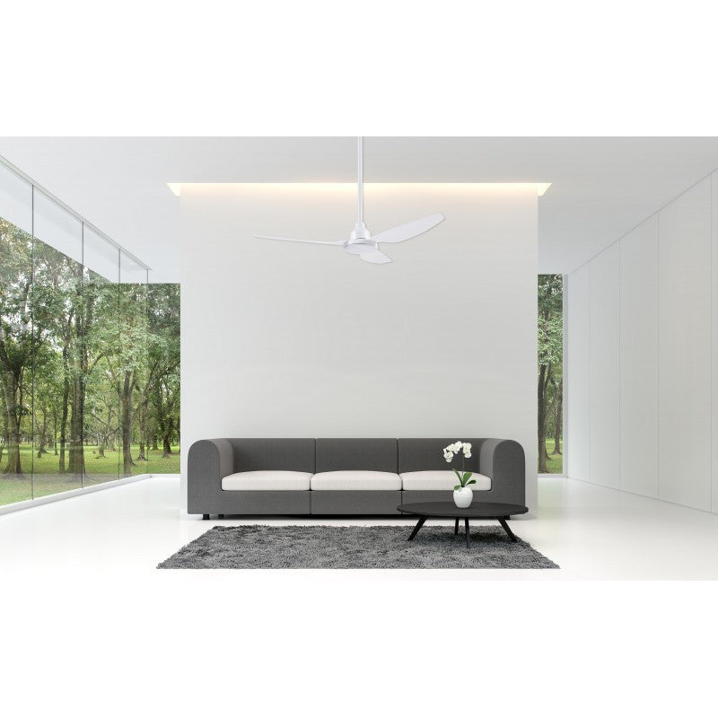 Glacier DC Ceiling Fan 56" White With CCT LED Light And Remote - GLA1403WH-L