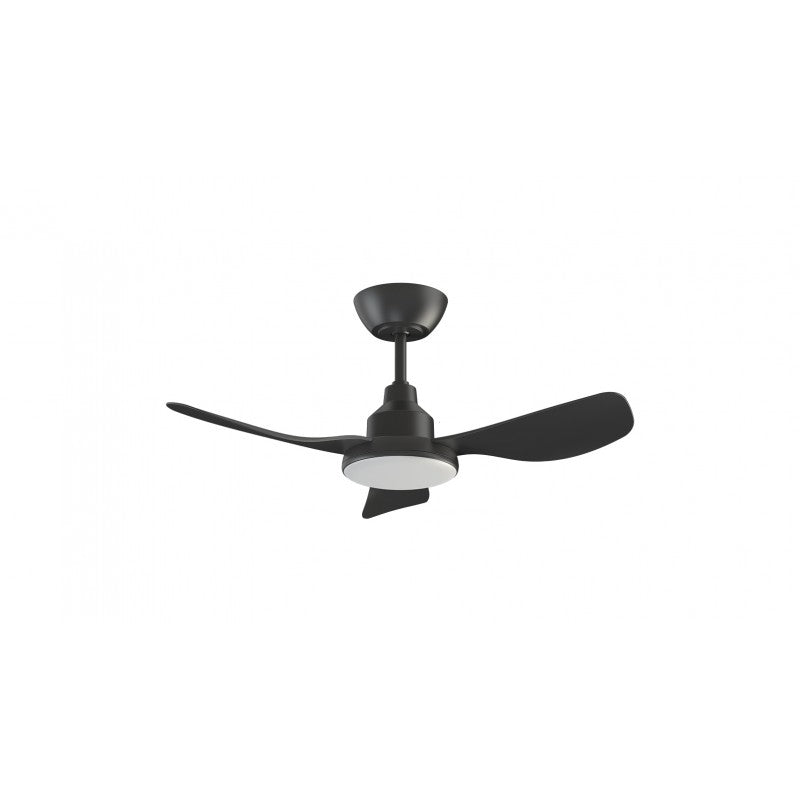 Glacier DC Ceiling Fan 36" Black With CCT LED Light And Remote - GLA903BL-L